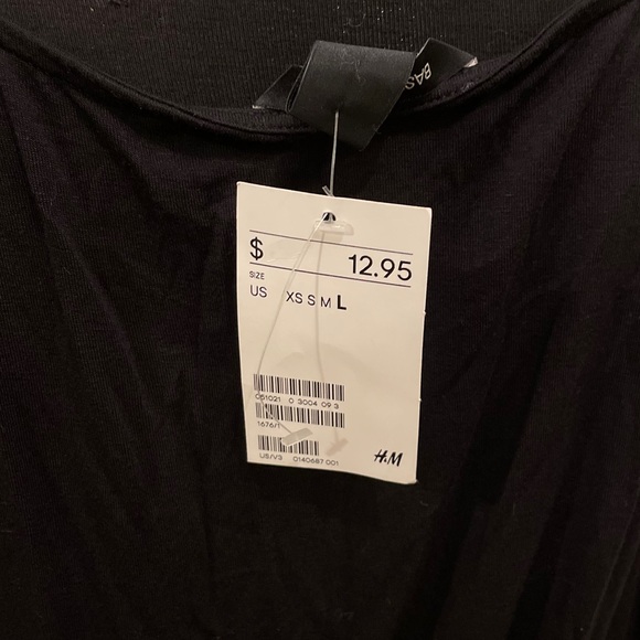 🆕 H&M Black Sleeveless Jersey Dress - Picture 6 of 7